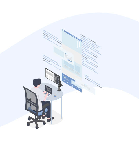 メインビジュアル3コーディングのイメージイラスト